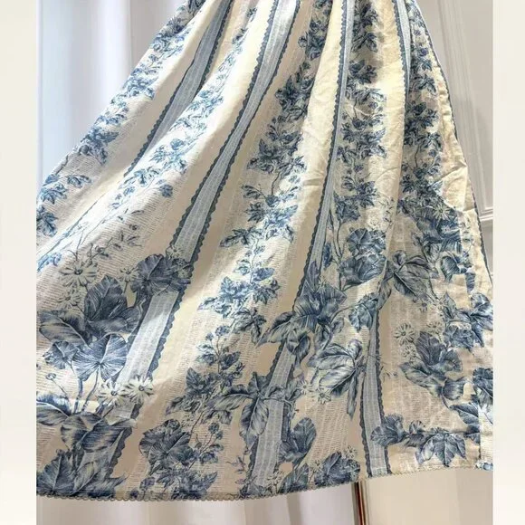 Agua by Agua Bendita Barbara Bougainvillea embellished printed linen midi dress - Picture 9 of 15